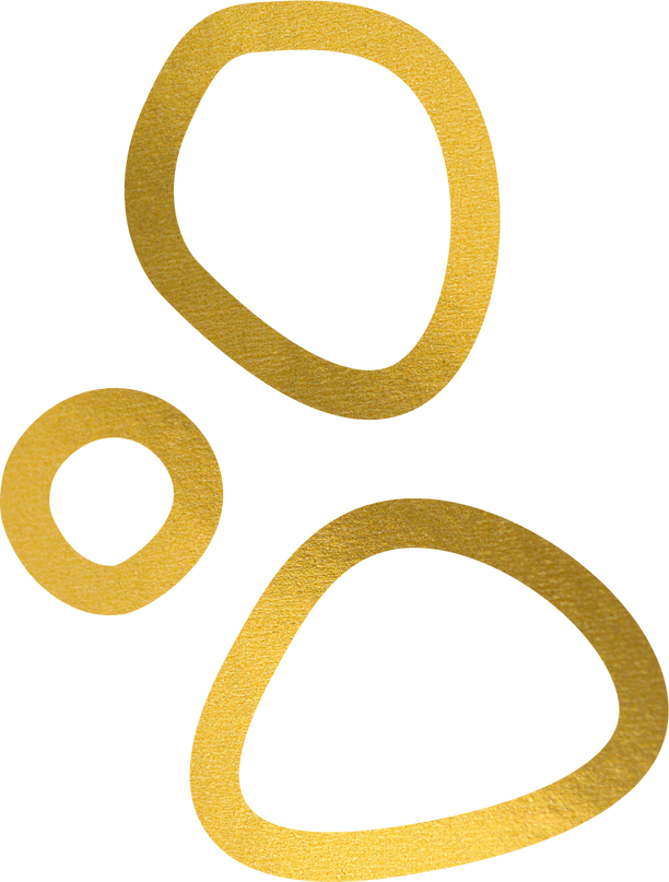Gold Circles Shape