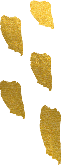 Gold Brush Strokes